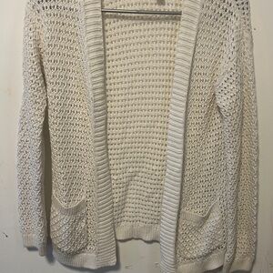Cat & Jack white girls cardigan size 8